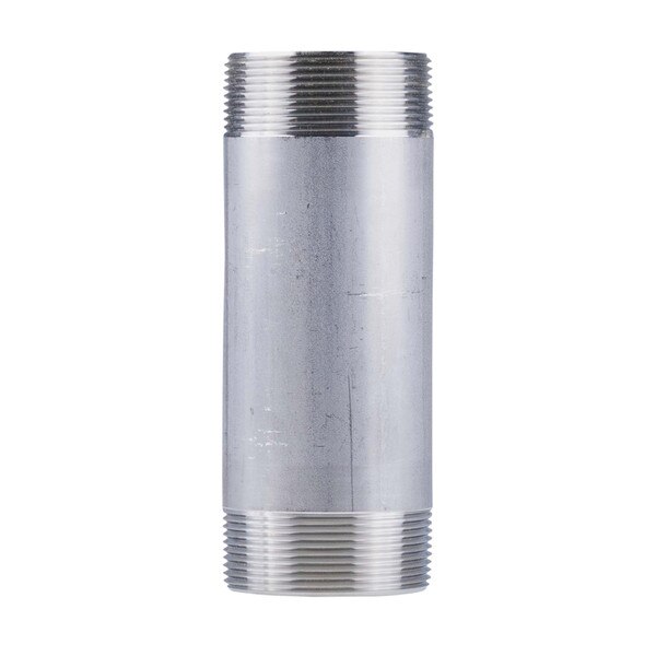 2" dia. x 6" long nipple fitting